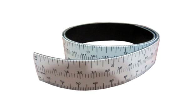 Régua metálica flexível com íman graduada 600mm Kroftools 1340