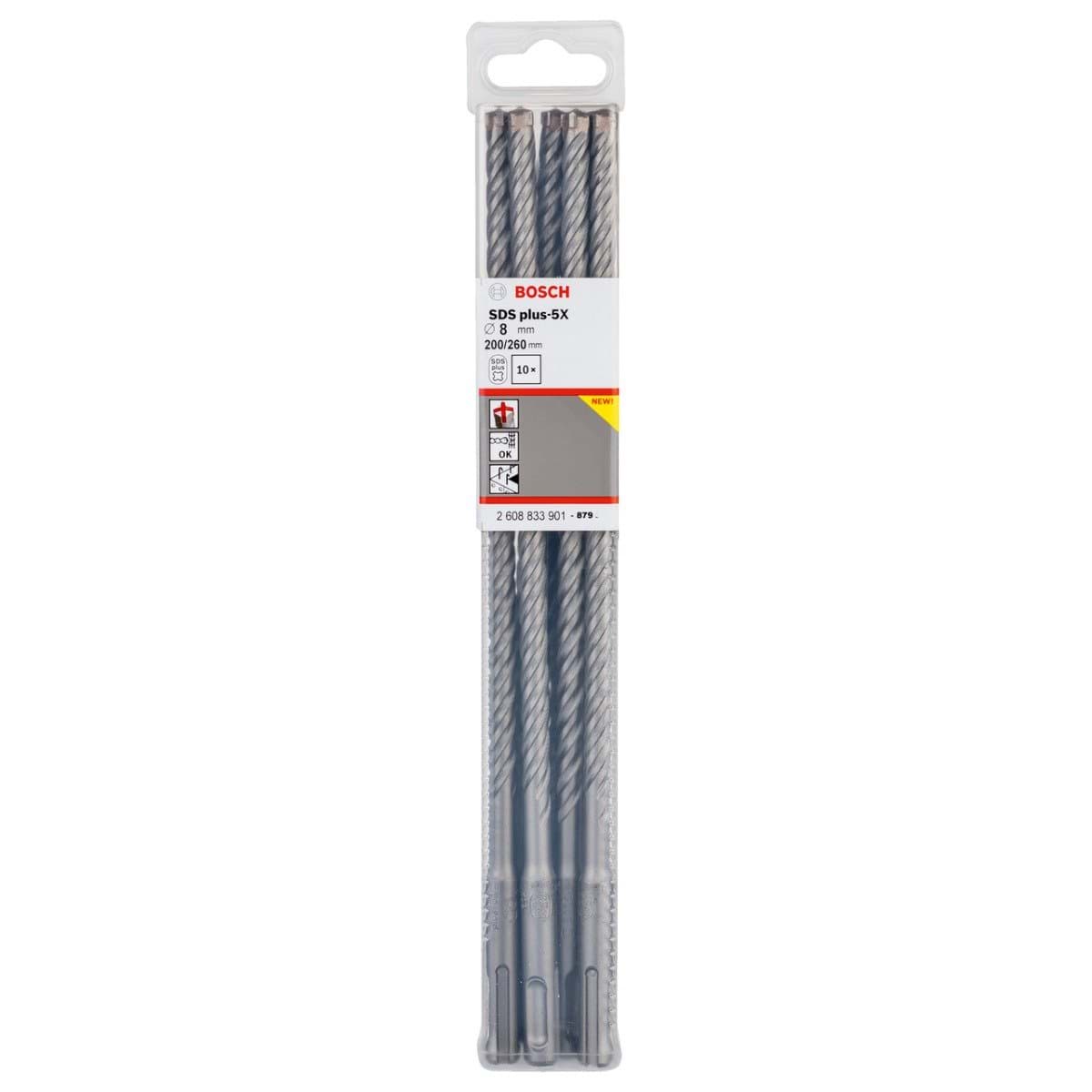 Brocas SDS Plus-5X 8 mm 10un Bosch 260883389