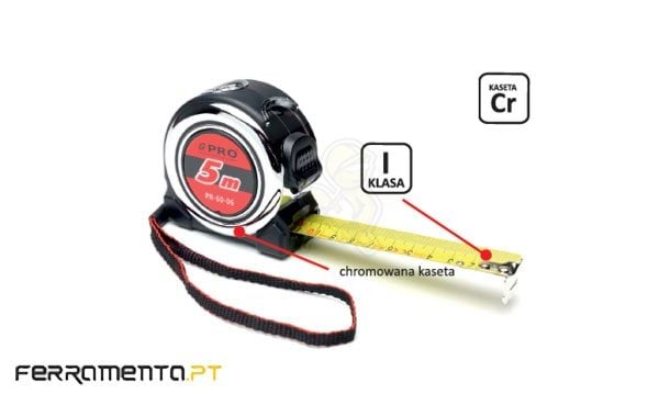 Fita Métrica Profissional Metálica 5M 2RF FM805