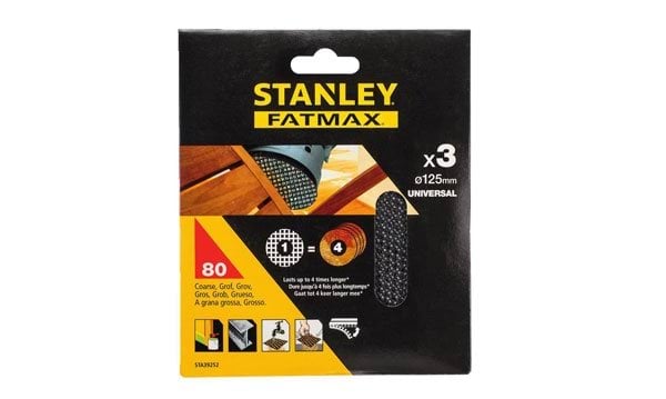 Folhas de lixa de malha c/ velcro Stanley STA39252-XJ