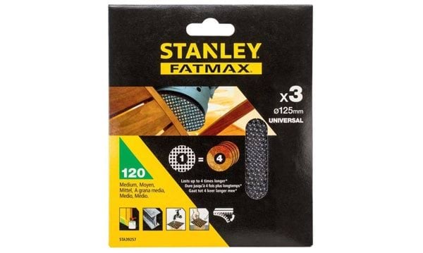 Folhas de lixa de malha c/ velcro Stanley STA39257-XJ