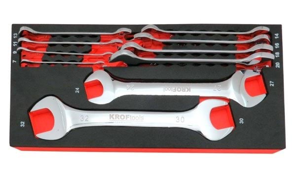 Módulo 10 chaves de boca 6-32mm Kroftools 8526