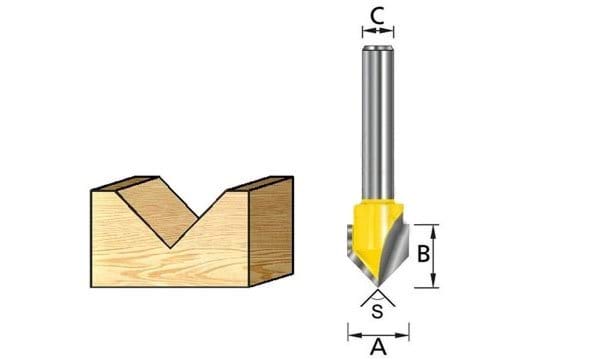 Fresa Biseladora 30º 6mm Makita D-09379