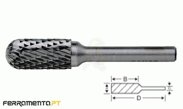 Fresa Cilíndrica Redonda Ø6mm Bahco C0616M06