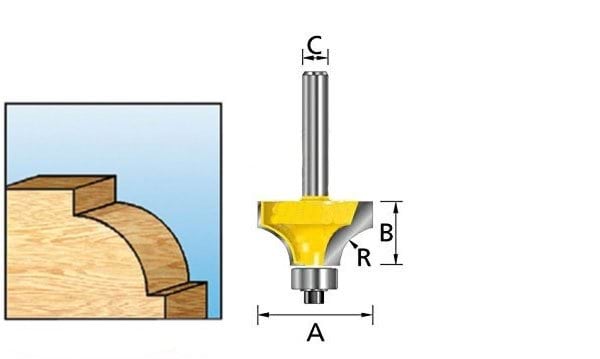 Fresa Molduradora c/ Rolamento 4mm Makita D-09525