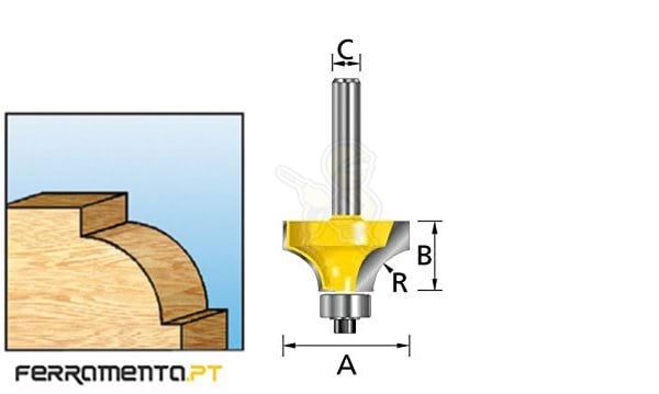 Fresa Molduradora c/ Rolamento 5mm Makita D-09569