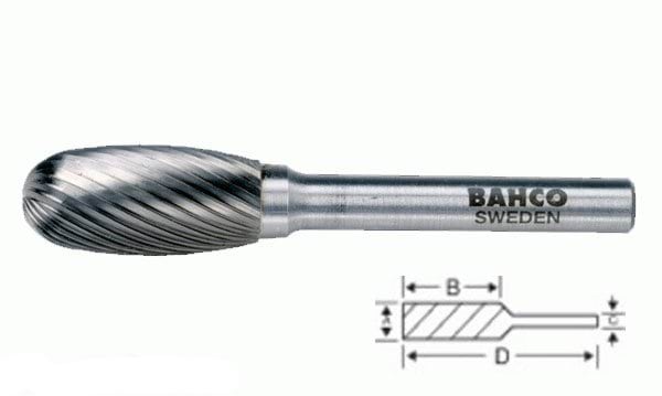 Fresa Ovalada Ø6mm Bahco E1018M06