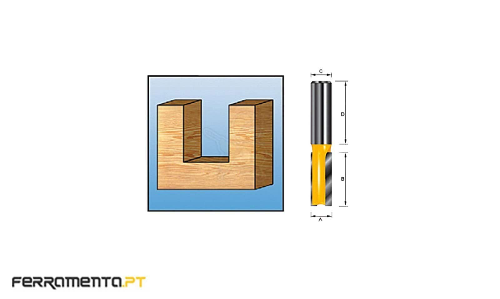 Fresa paralela dupla 7-6 mm Makita D-09254