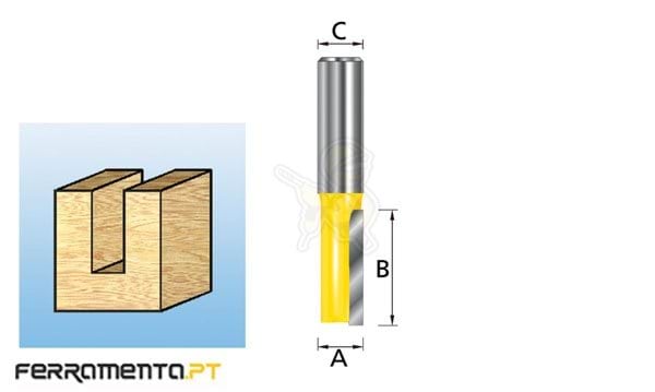Fresa Recta 1 Navalha 5-8mm Makita D-10023