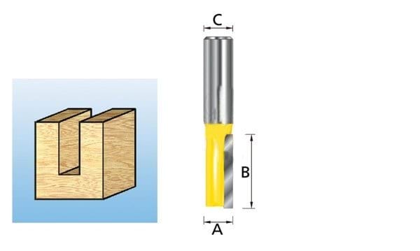 Fresa Recta 1 Navalha 6-8mm Makita D-10039