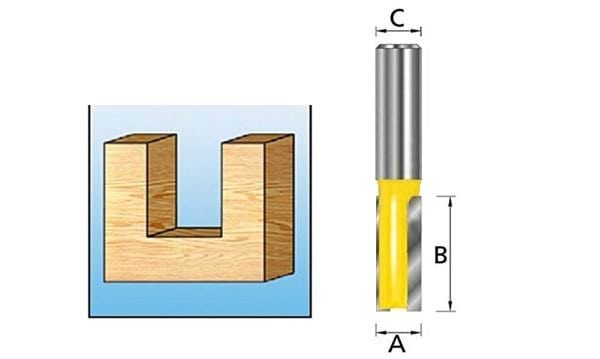 Fresa Recta 2 Navalhas 8-12mm Makita D-10176