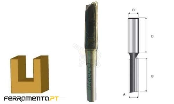 Fresa Recta 2 Navalhas 9-6mm Makita D-09276
