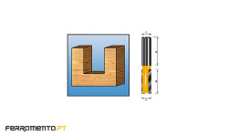 Fresa Reta 2 navalhas 8-6 mm Makita D-09260