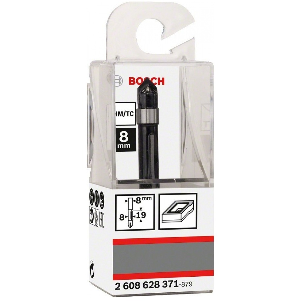 Fresa Alinhar 8x 8x 19mm Bosch 2608628371