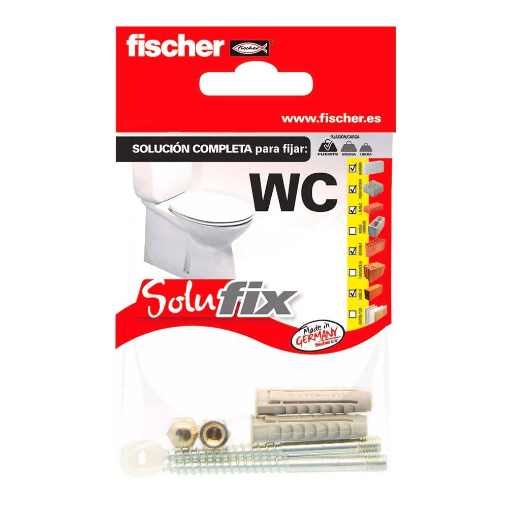 Kit Fixação WC Solufix Fischer 569819 