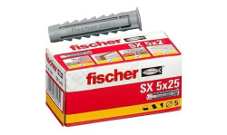 Bucha De Expansão SX 5 x 25 100un Fischer 70005