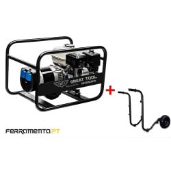 Gerador Gasolina 9,16 kVA GT Powered by HONDA GT8000H + Rodas