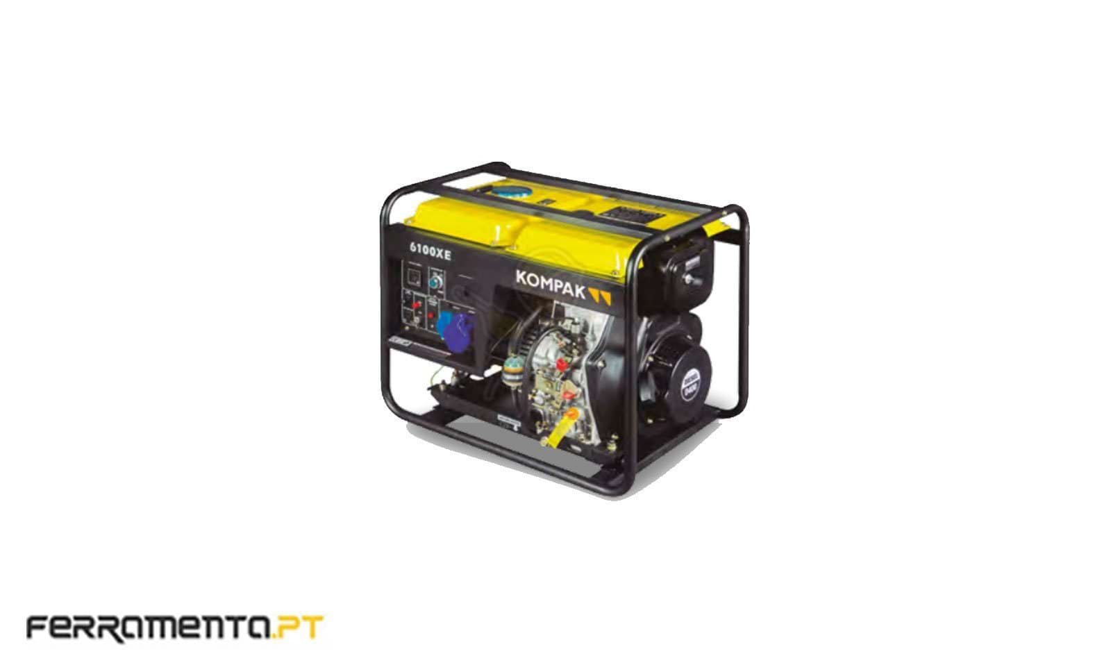 Gerador Diesel Monofásico 5 Kw Kompak K6100XE