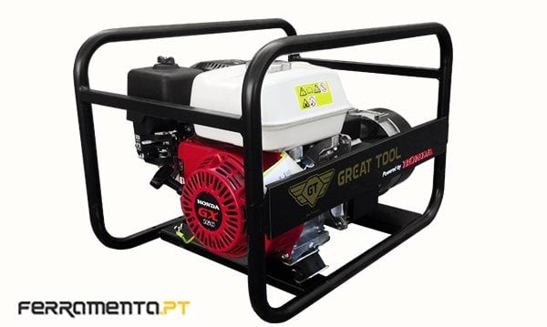 Gerador Gasolina 3,5 kVA GREAT TOOL Power by HONDA GT 4000 H