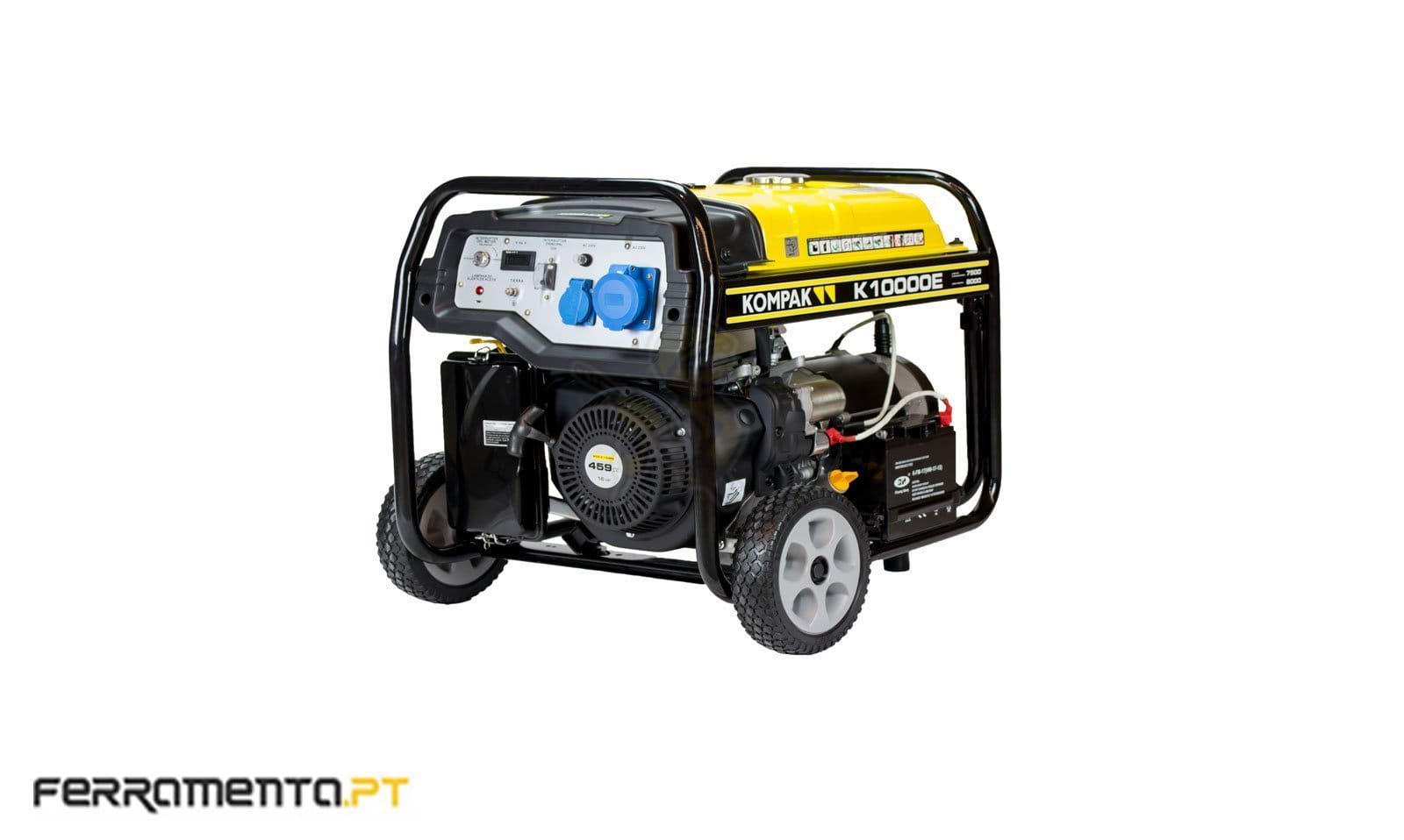 Gerador Gasolina / Gás Monofásico 8,5KW Kompak K10000E