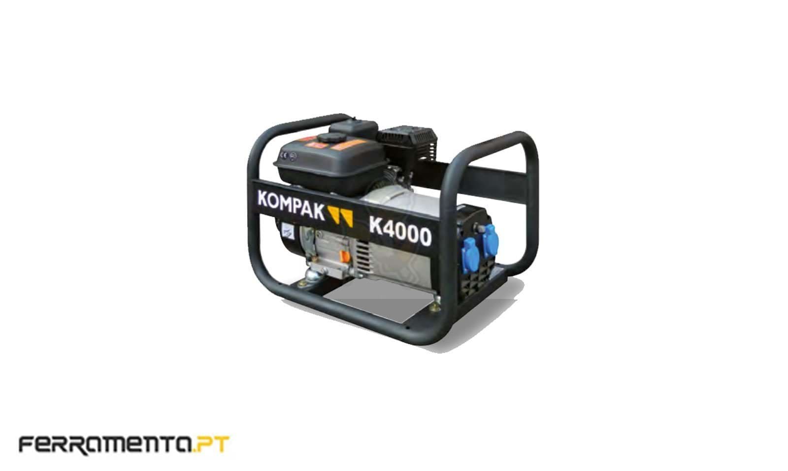 Gerador Gasolina Motor Hyundai 2,75 Kva Kompak K4000