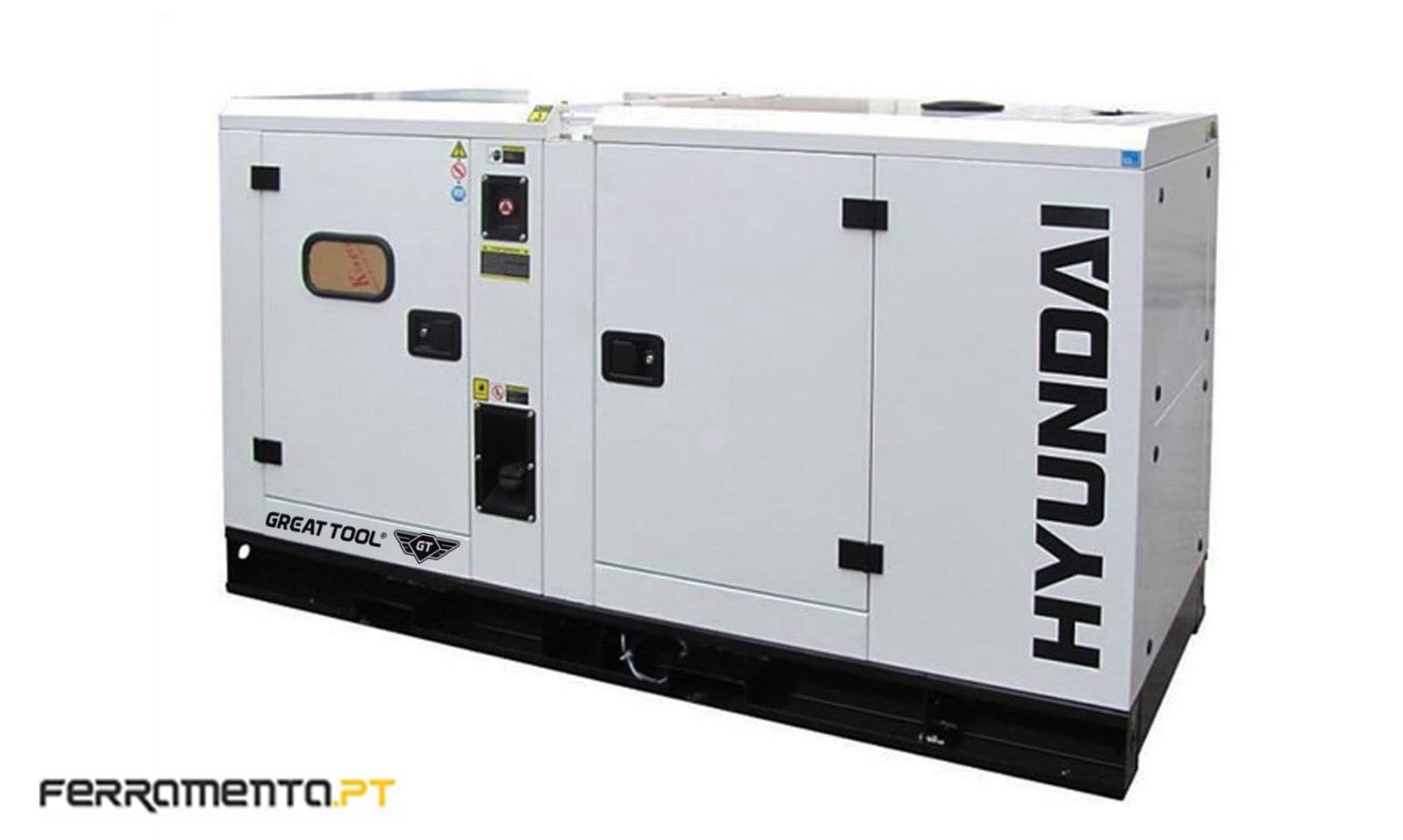Gerador Industrial Trifásico 15 kVA Hyundai DHY 16 KSE
