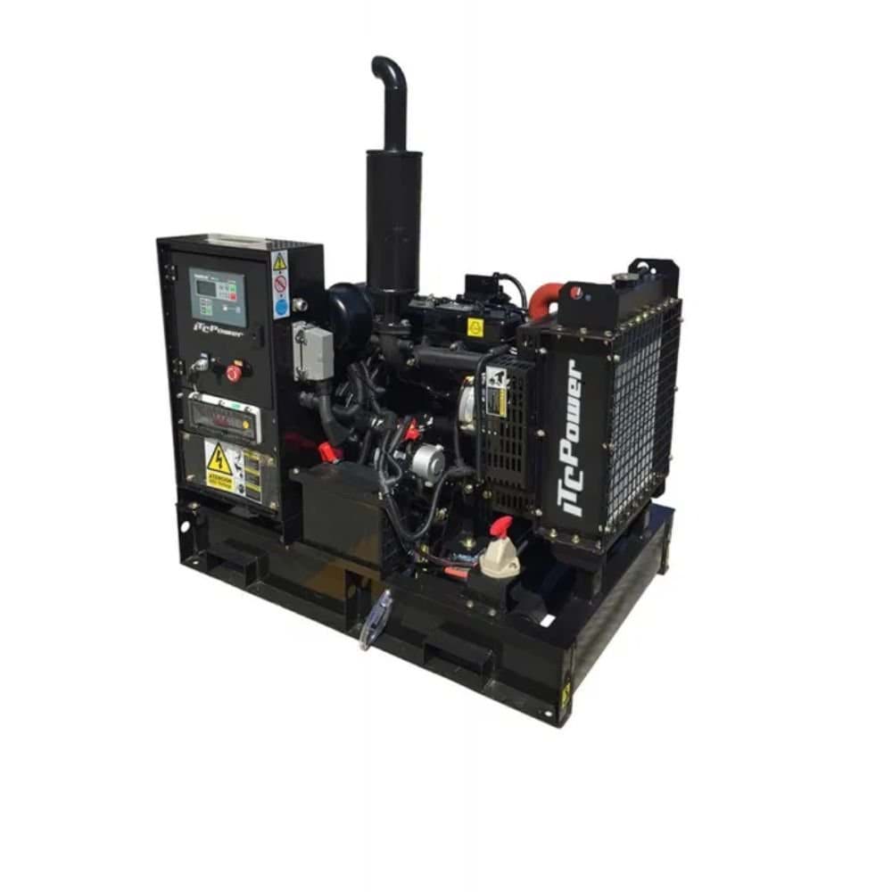Gerador Diesel 1,500 rpm Aberto 18Kw 230V ITCPower DG18KEM