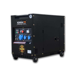 Gerador Diesel Silenc. 6,3 Kw 230 V Depósito 28L Kompak KD8000SE CAMO