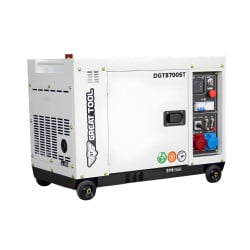 Gerador Diesel Silencioso 7,5 kVA Power Great Tool DGT8700ST