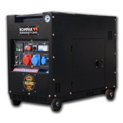 Gerador Diesel Silencioso 7,9 kvas 400V 28L depósito Kompak KD8000SETCAMO