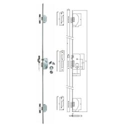 Fechadura 3 Pontos C/Cil C60 Mate Globallock 3300x60M