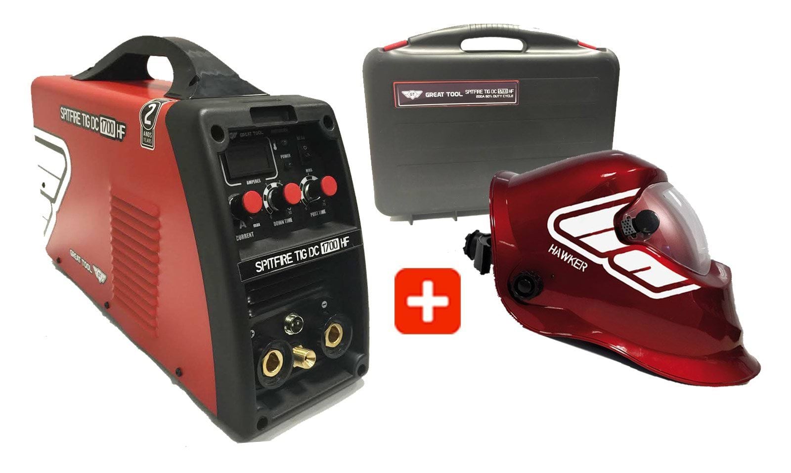 Inverters Monofásicos Great Tool Spitfire TIG DC 1700 HF