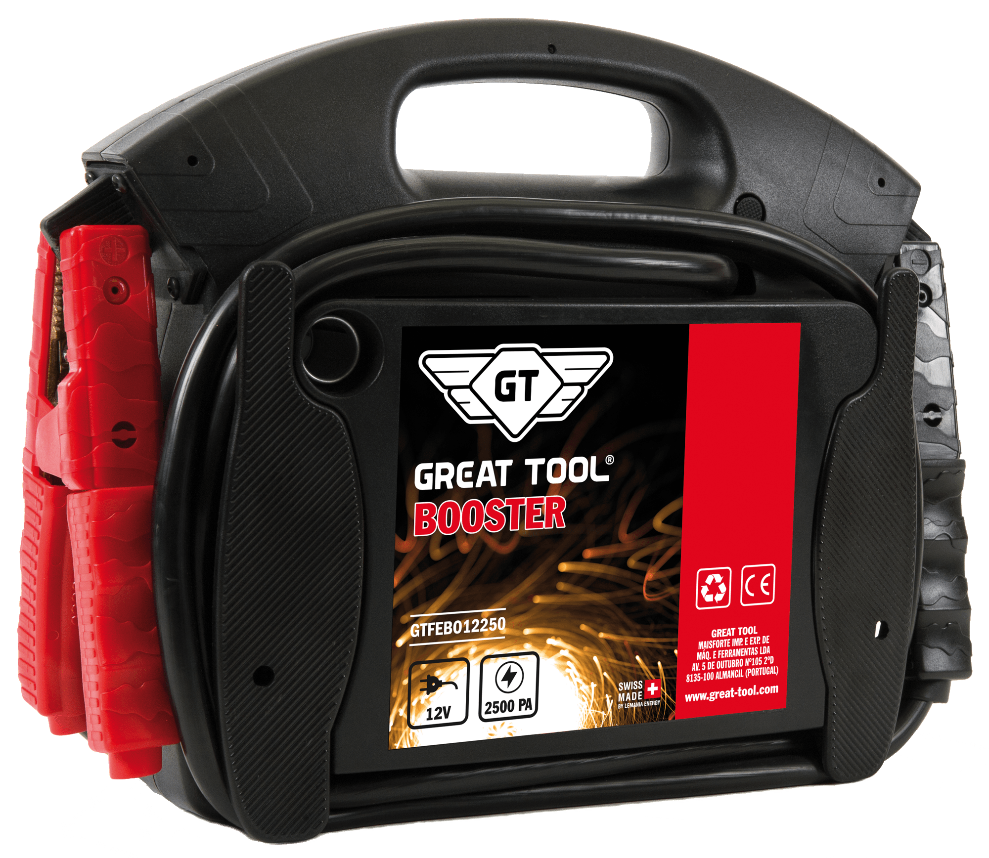 Great Tool Arrancador Booster 12V 2500 PA FEBO12250