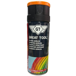 Spray de Tinta Acrílica Ral 2004 Laranja Puro 400ml Great Tool GTQUPI02004