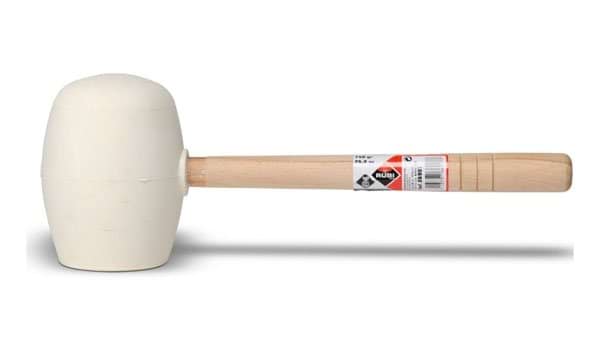 Maço de Borracha Face Plana Branco 750g Rubi 66907