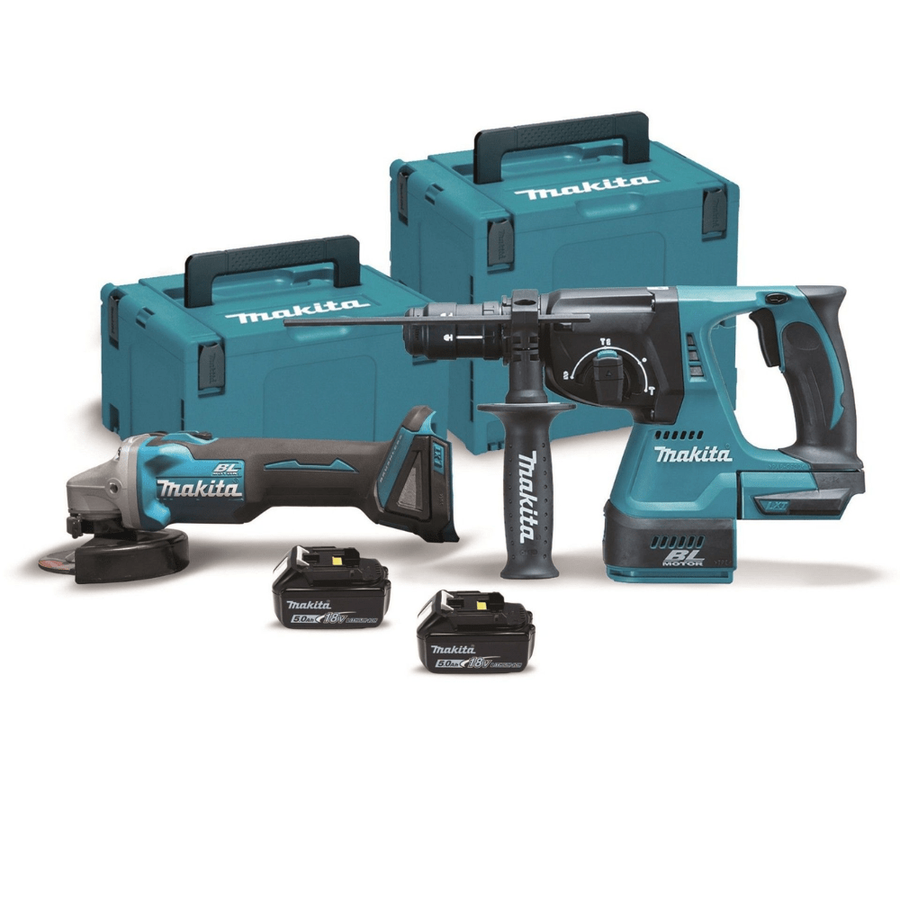 Mini-rebarbadora 18V + Martelo ligeiro 18V Makita DLX2125TJ1