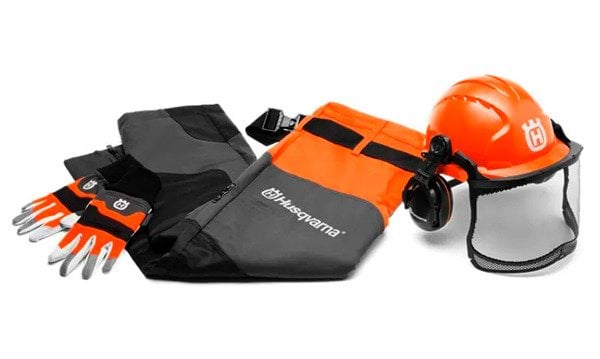 Kit EPI com Calças e Luvas e Capacete Husqvarna 529520101