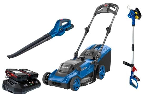 Kit Combo 3 Máquinas Jardim 18V Hyundai HYLM38-40V-PACK