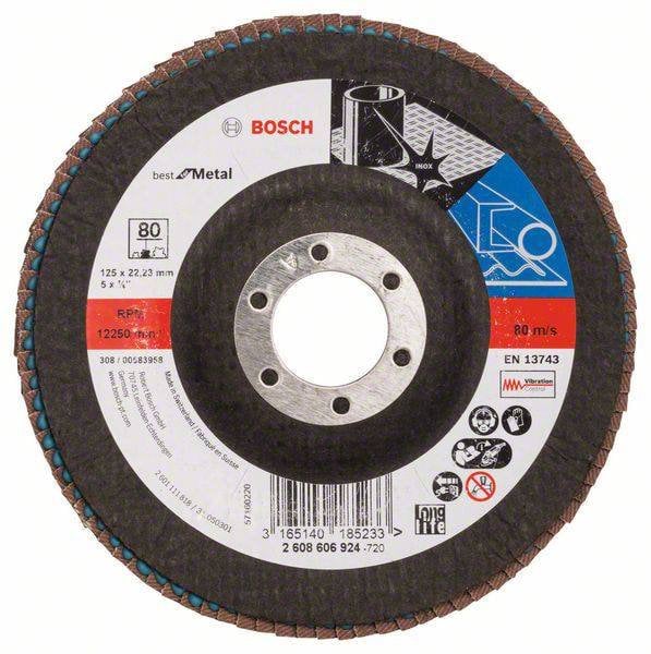 Disco de lixa em lamelas X571 115mm x Grão 80 Bosch 2608605452