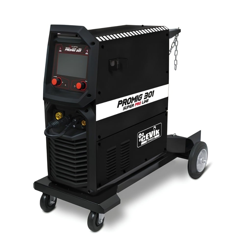 Aparelho de Soldar Multiprocesso MIG/TIG/MMA 300A 400V LCD CEVIK PRO CEPROMIG301
