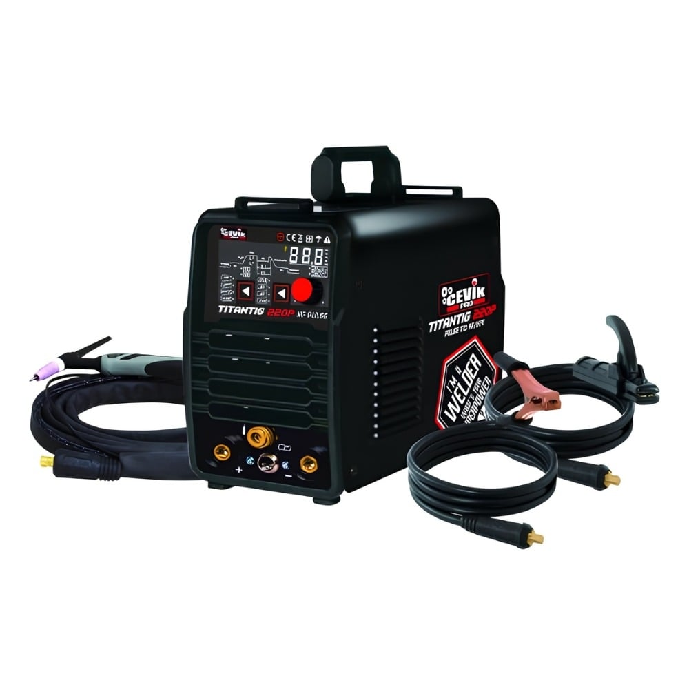 Aparelho de Soldar Inversor TIG HF 220A Pulso CEVIK PRO CETITANTIG220P