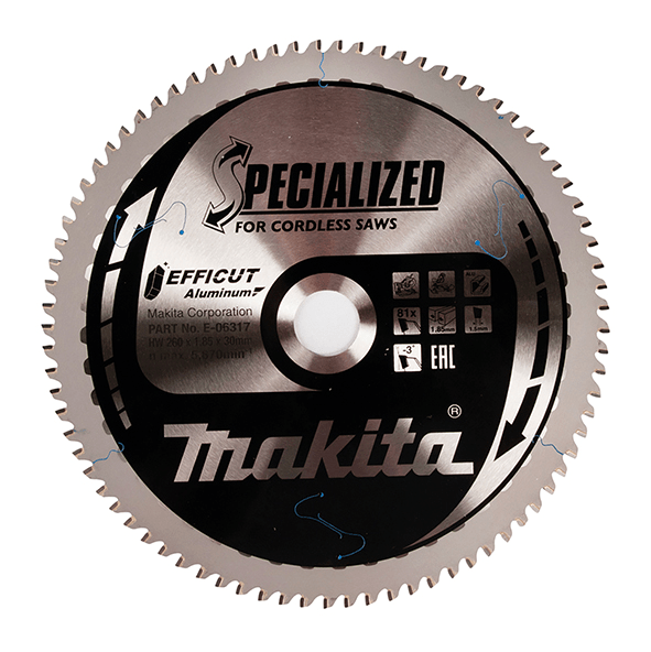 Makita Disco Efficut Aluminio 260x30x81T 