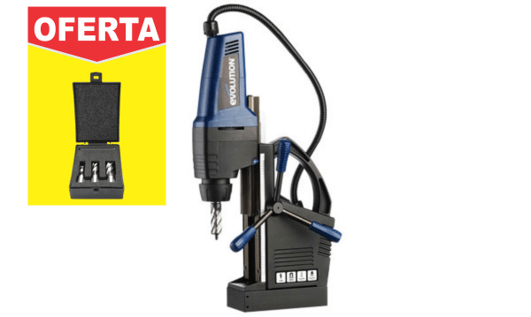 Engenho Magnético 42mm 230V + Kit Fresas 14+18+22mm Evolution EVO42 