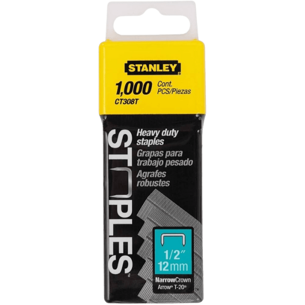 Agrafos Tipo CT 12mm 1000 Uni Stanley 1-CT308T 