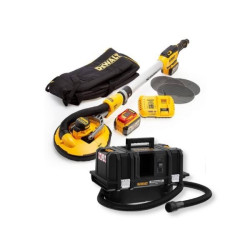 DeWalt KIT XR FLEXVOLT = DCE800T2 Lixadora Gesso Cartonado Telescópica XR 18V Eletrónica com 2 Baterias XR FLEXVOLT 54V/18V Li-Ion 6Ah + DCV586MN Aspirador sólidos e líquidos 54V sem Carregador/Bateria