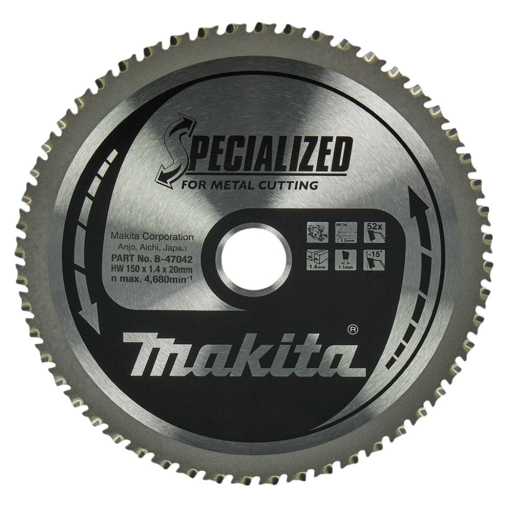 Makita Disco HM Metal Fino 150x20x52T