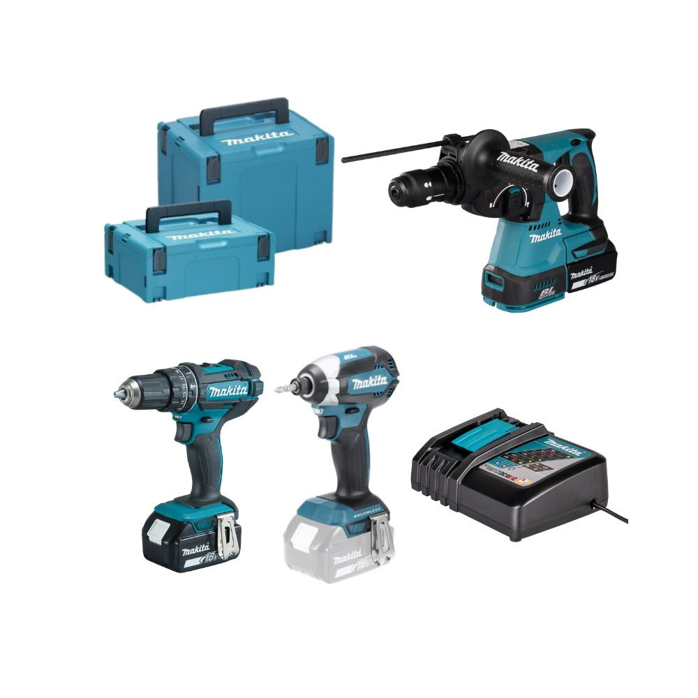 Kit Combo 18V DHR243Z + DHP482Z + DTD153Z Makita DHR243PRO3