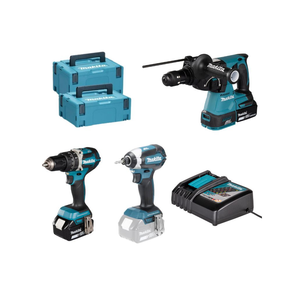 Kit Combo 18V DHR243Z + DHP484Z + DTD153Z Makita DHR243PRO1