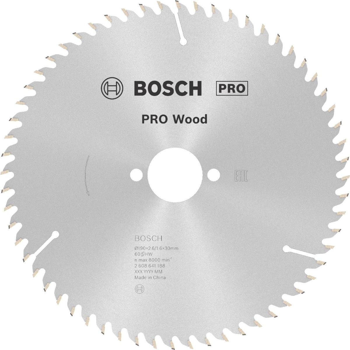 Disco Serra Madeira 190mm 60D Bosch 2608641188