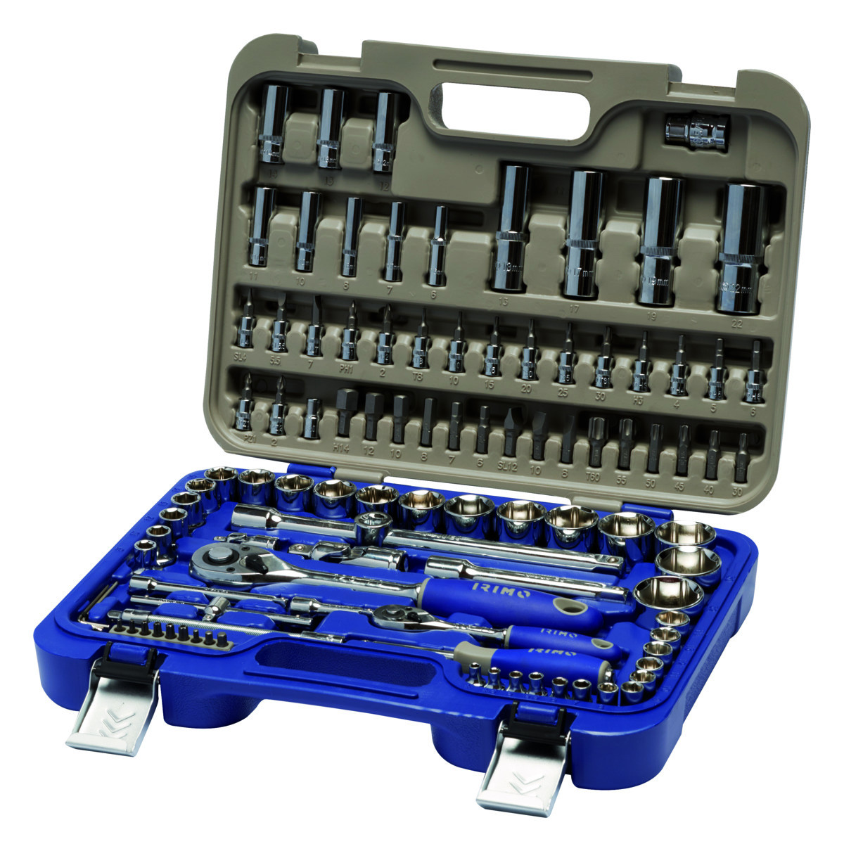 Conjunto de chaves de caixa de 1/4" - 1/2" 101 Pcs Irimo 129-101-4